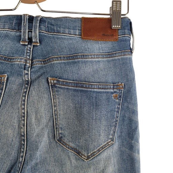 Madewell High Riser skinny destroyed raw hem jeans Size 27 - Picture 5 of 10
